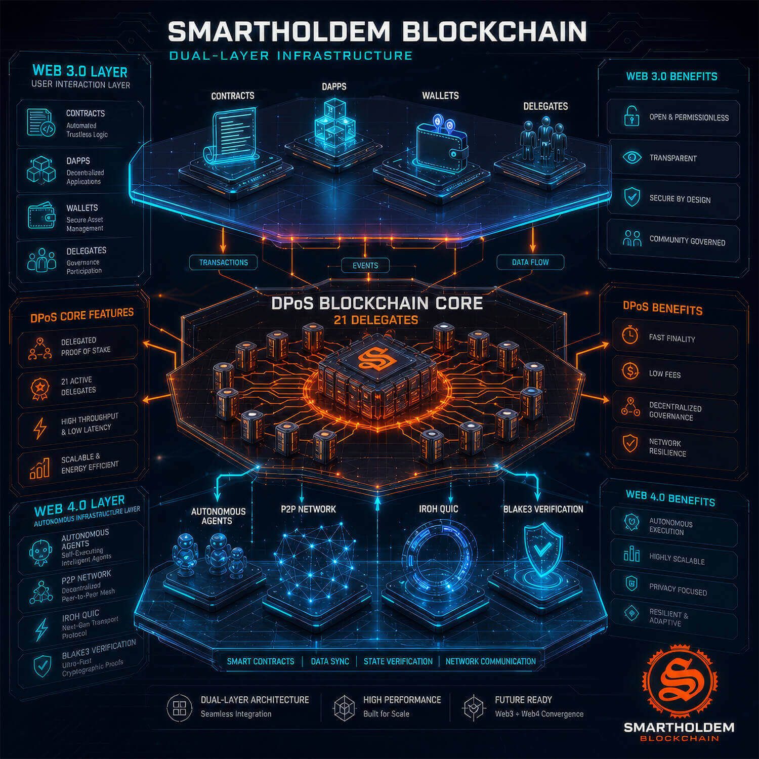 SmartHoldem dual-layer architecture