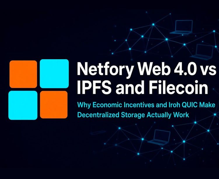 Netfory vs. IPFS and Filecoin: Why Economic Incentives and Iroh QUIC Make Decentralized Storage Actually Work