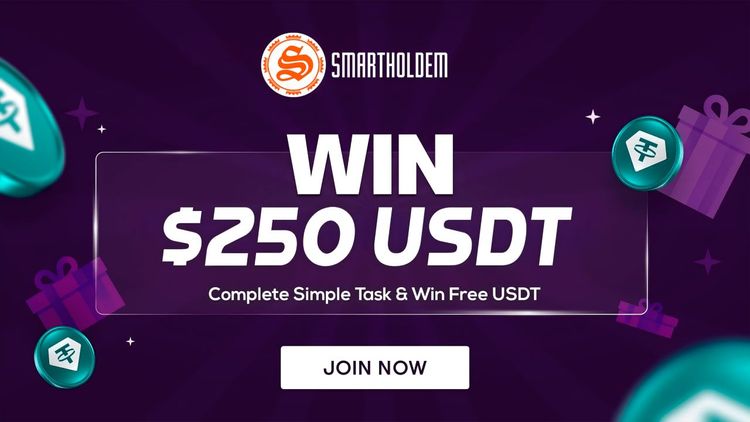 🪂 SmartHoldem Airdrop. Win $250 USDT
